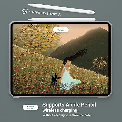 Miniatura 3 de TineeOwl Funda para iPad Pro de 11 pulgadas 2022 2021 2020 2018 4 3 2 1 generación ultra fina parte trasera transparente TPU flexible que absorbe