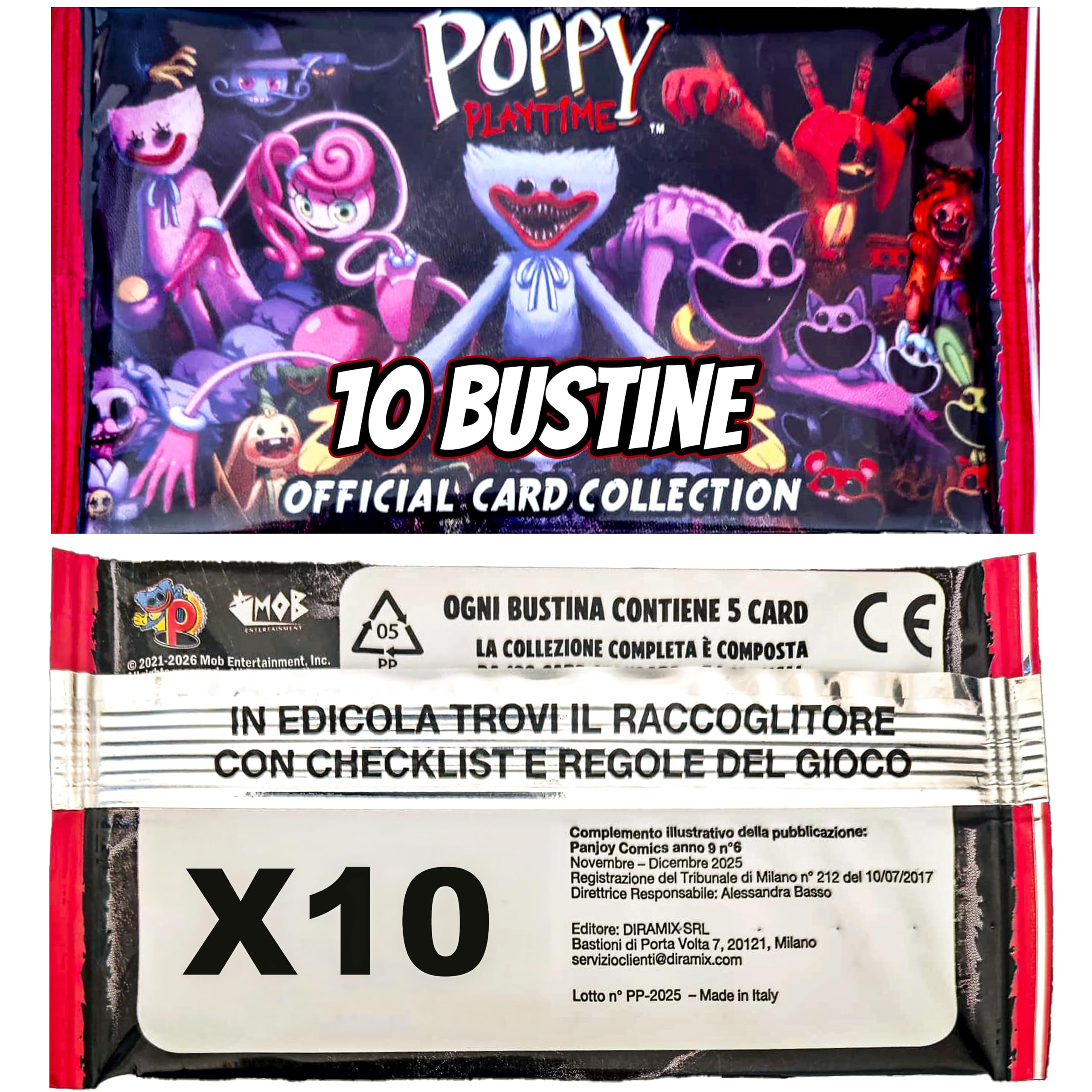 10 Packs of POPPY Cards, 50 Cards Total