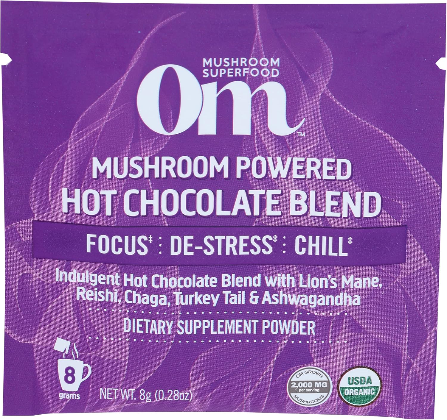 Om Mushroom Superfood Organic Mushroom Hot Chocolate Blend