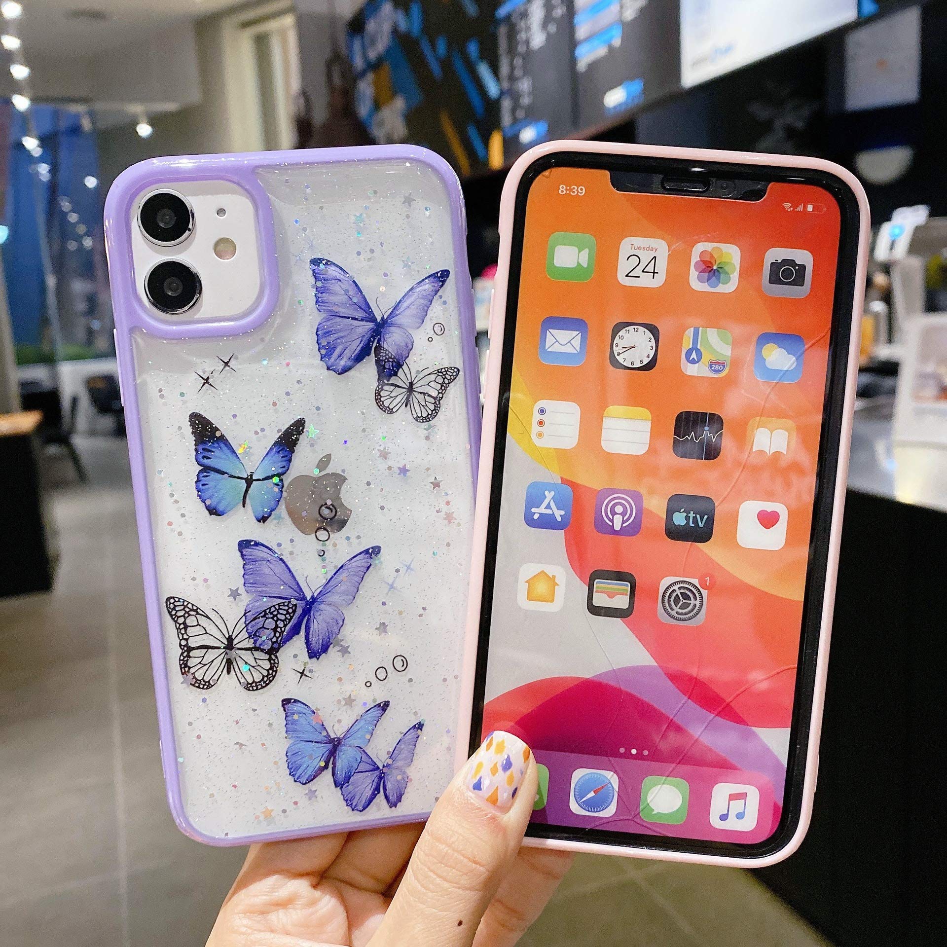 Custodia compatibile con iPhone XR, trasparente, antigraffio