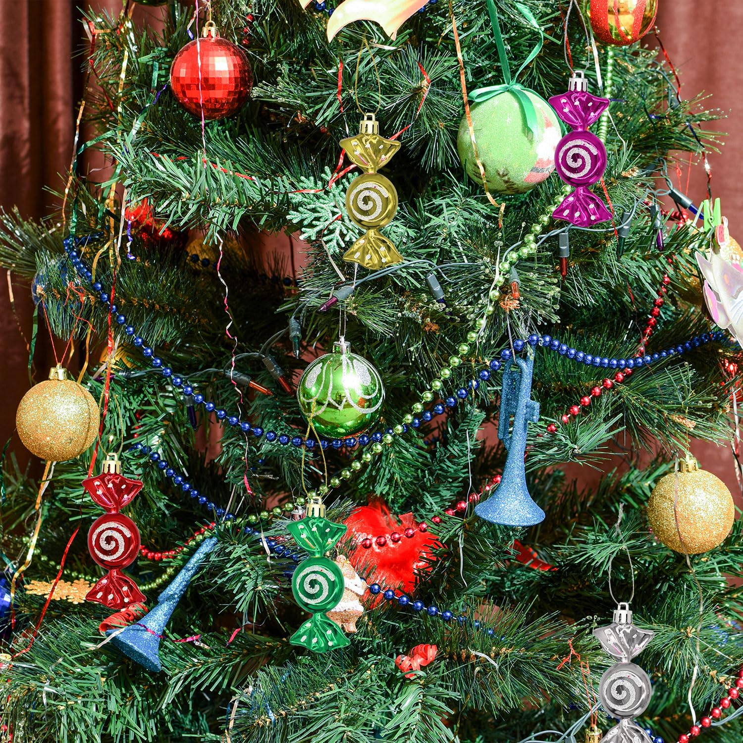 6 Pcs/lot Christmas Candy Cane Ornaments Festival Party Xmas Tree - View #3