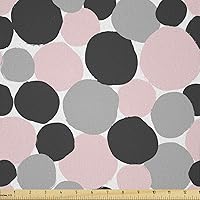 Vista 11 de Lunarable Tela suculenta de The Yard, flores en acuarela estilo pintura coloridas flores de primavera tema de jardinería, tela de microfibra