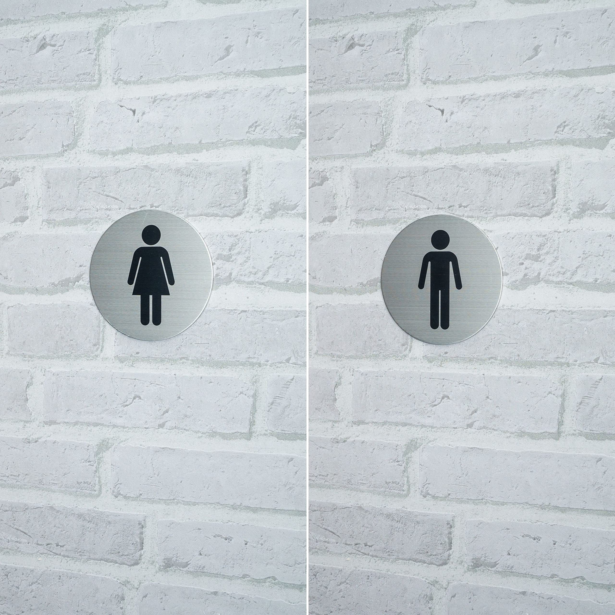 XXL Enseigne - Toilette WC "Femme En Aluminium 1,5 Mm D'épaisseur Avec