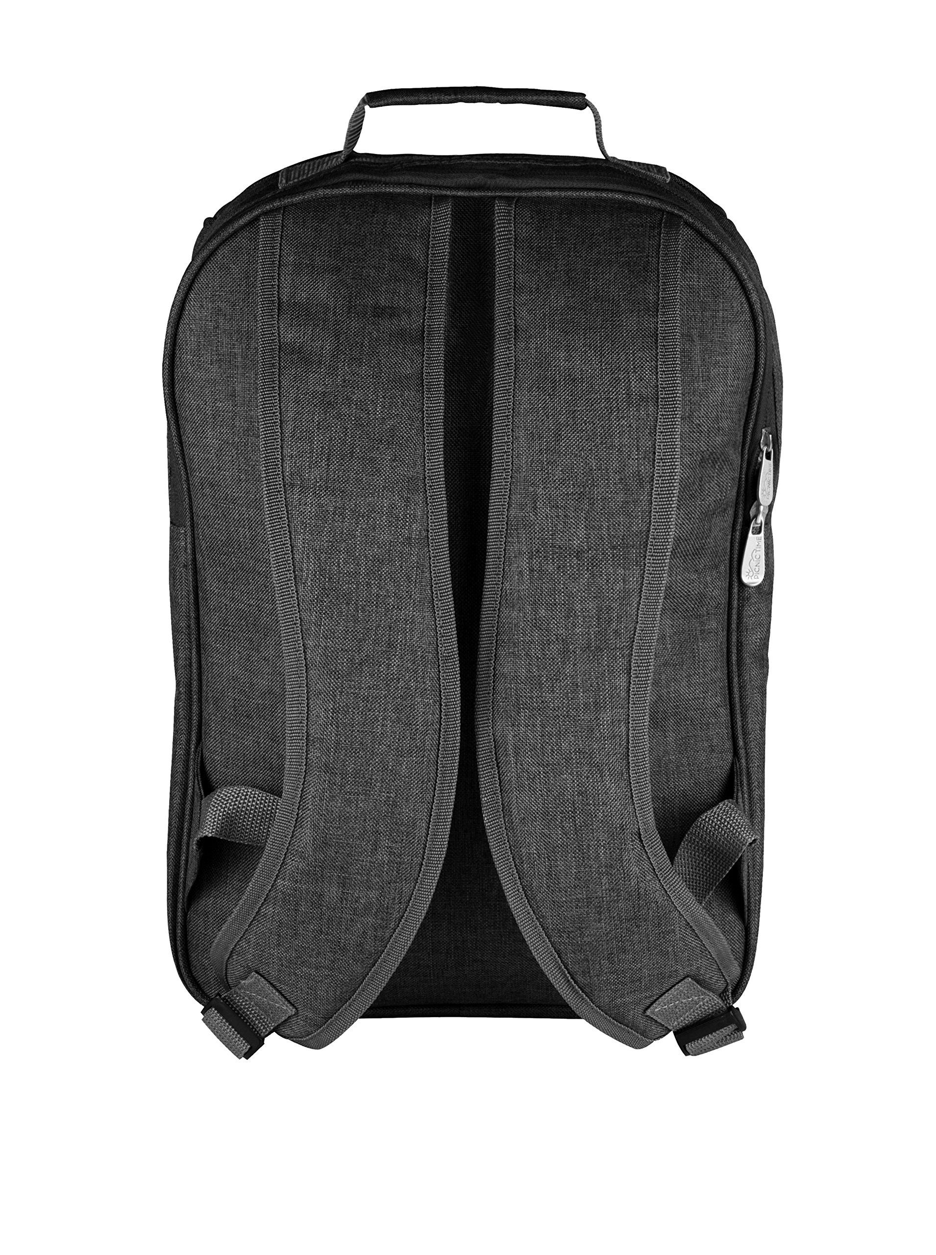 Picnic Time PT-Colorado - Mochila térmica con Aislamiento, Color Gris, poliéster, Gris, 12 x 7 x 17