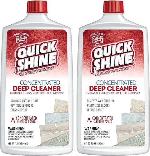 Miniatura 5 de Quick Shine Brillo de piso de madera dura de 64 onzas, 2 unidades | Limpiador y pulido a base de plantas con carnauba | Simplemente rocía y extiende