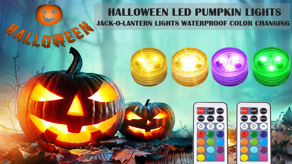 10 LED Submersibles RGB Avec Télécommande - Éclairage Étanche Pour Aquarium, Fêtes & Décoration