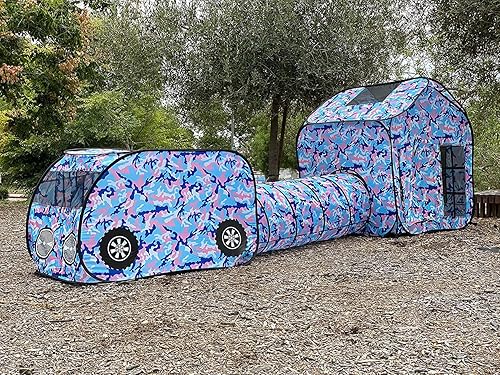 G3Elite Explore and Play - Juego de tienda de campaña plegable 3 en 1 - Combo de vehículo para interiores y exteriores, túnel y tienda de campaña.