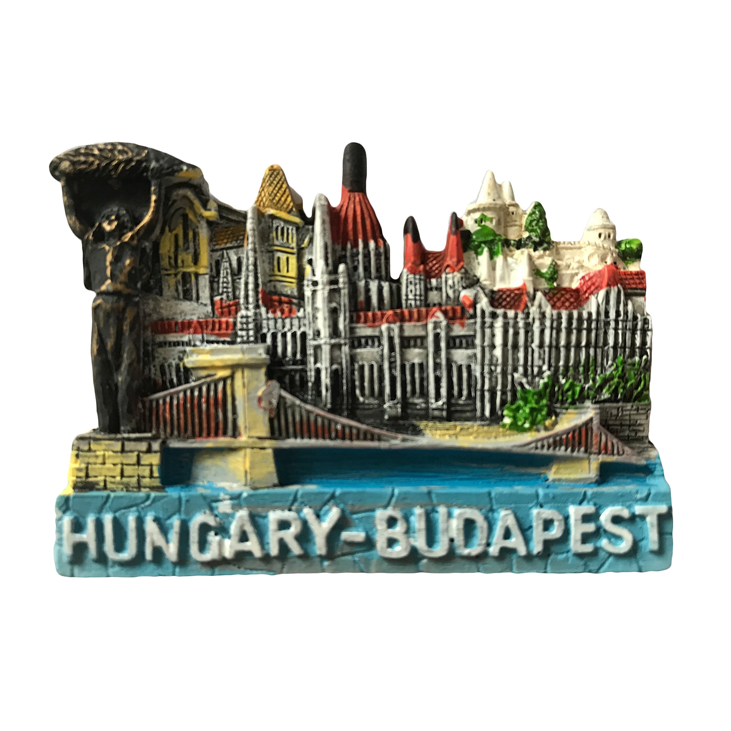 Wedarego White And Grey 3D Refrigerator Magnet Budapest Hungary Architecture,Tourist Souvenirs,Fridge Magnet,Home And Kitchen Decoration,Promotion Gift