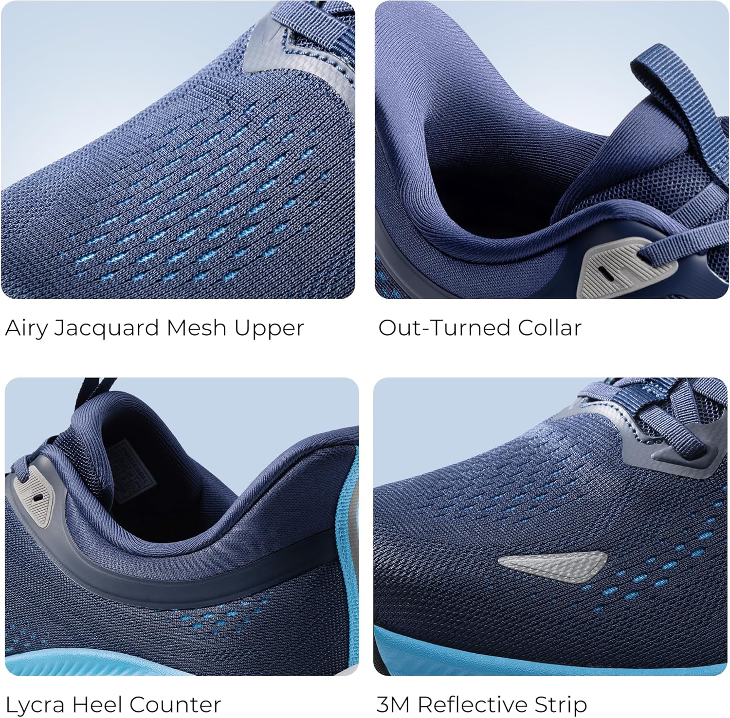 NORTIV 8 Men's Slip On Walking Shoes Cushioning Hands Free Non Slip Comfortable Workout Running Tennis Gym Athletic ActiveBreeze Fashion Sneakers - Image 5