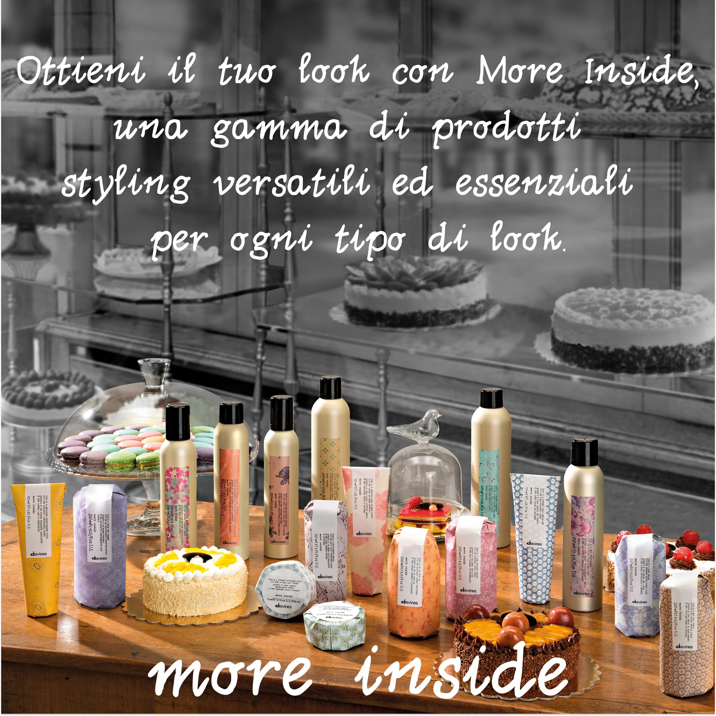 Davines MORE INSIDE Questa è una Lacca Tenuta Forte - Lacca invisibile con tenuta forte anti-umidità - 400 ml