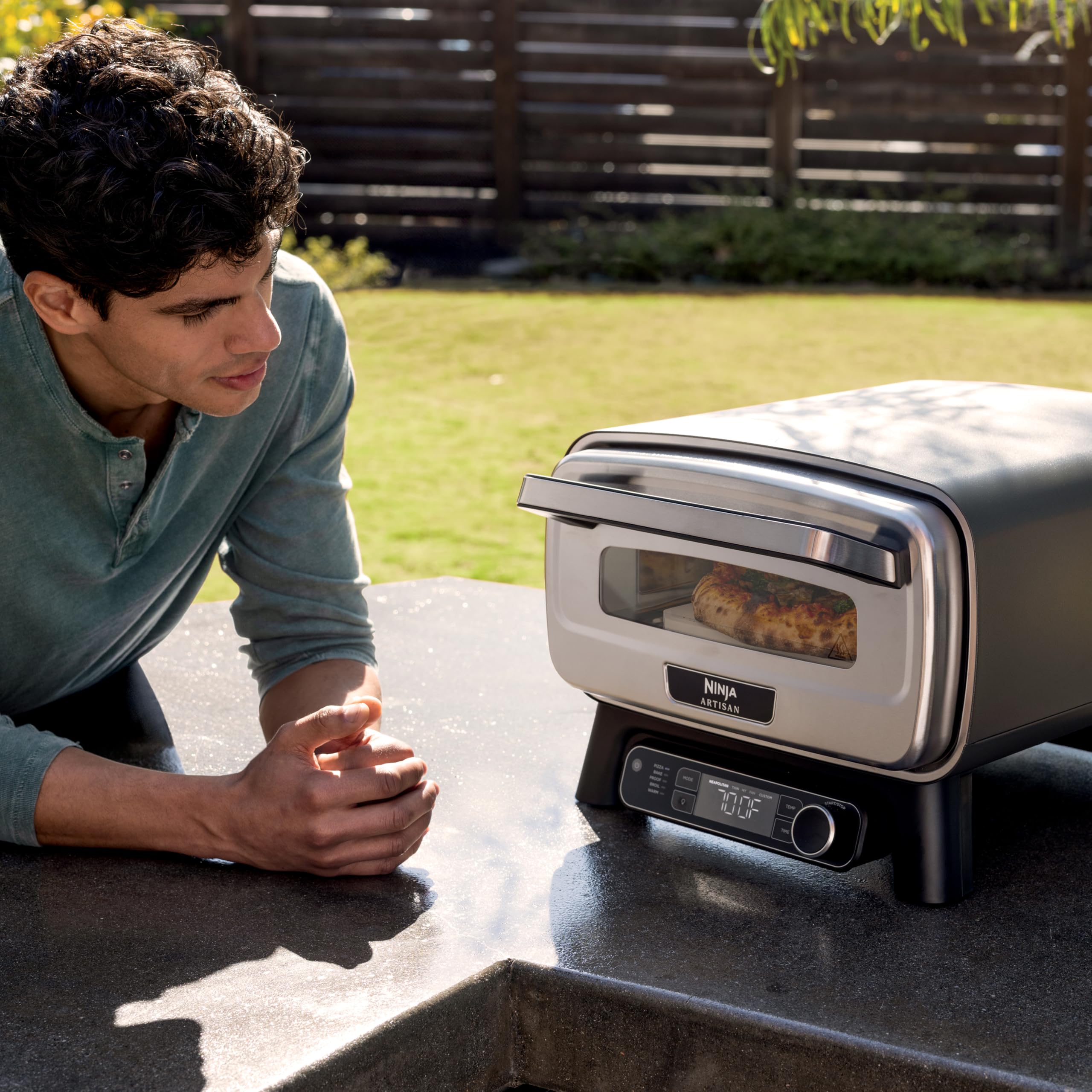 Ninja Artisan Outdoor Pizza Oven, 12-inch, 3-minute Pizza