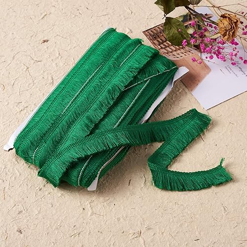 Miniatura 55 de KISSITTY Cinta de encaje de fibra de poliéster de 27 yardas para coser vestidos, ropa, manualidades, decoración del hogar, color marrón coco