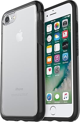 OtterBox Symmetry Clear Funda protecci n transparente para iPhone 7 8 contorno negro OtterBox Symmetry Clear Funda protecci n transparente para iPhone 7 8 contorno negro