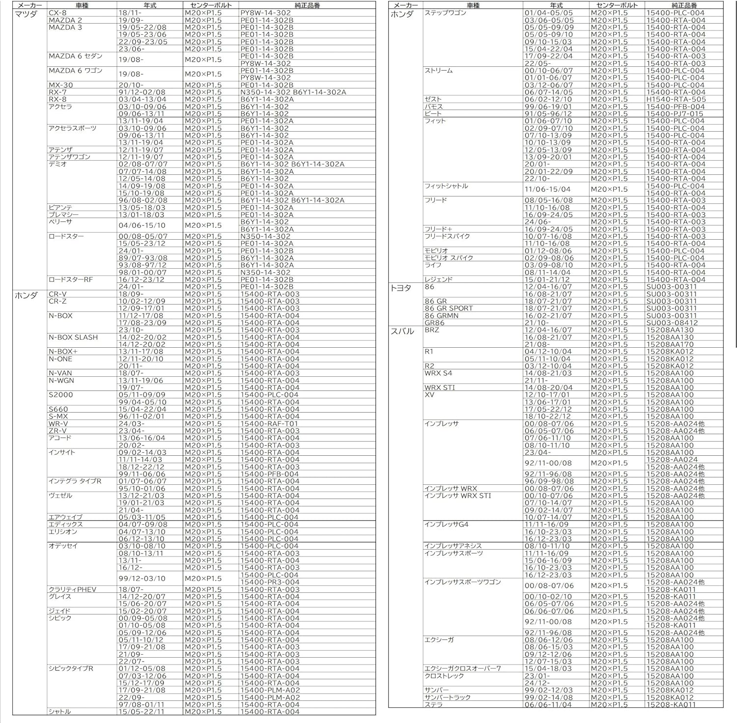 HKS Oil Filter2 D68-H65 M20 Type1