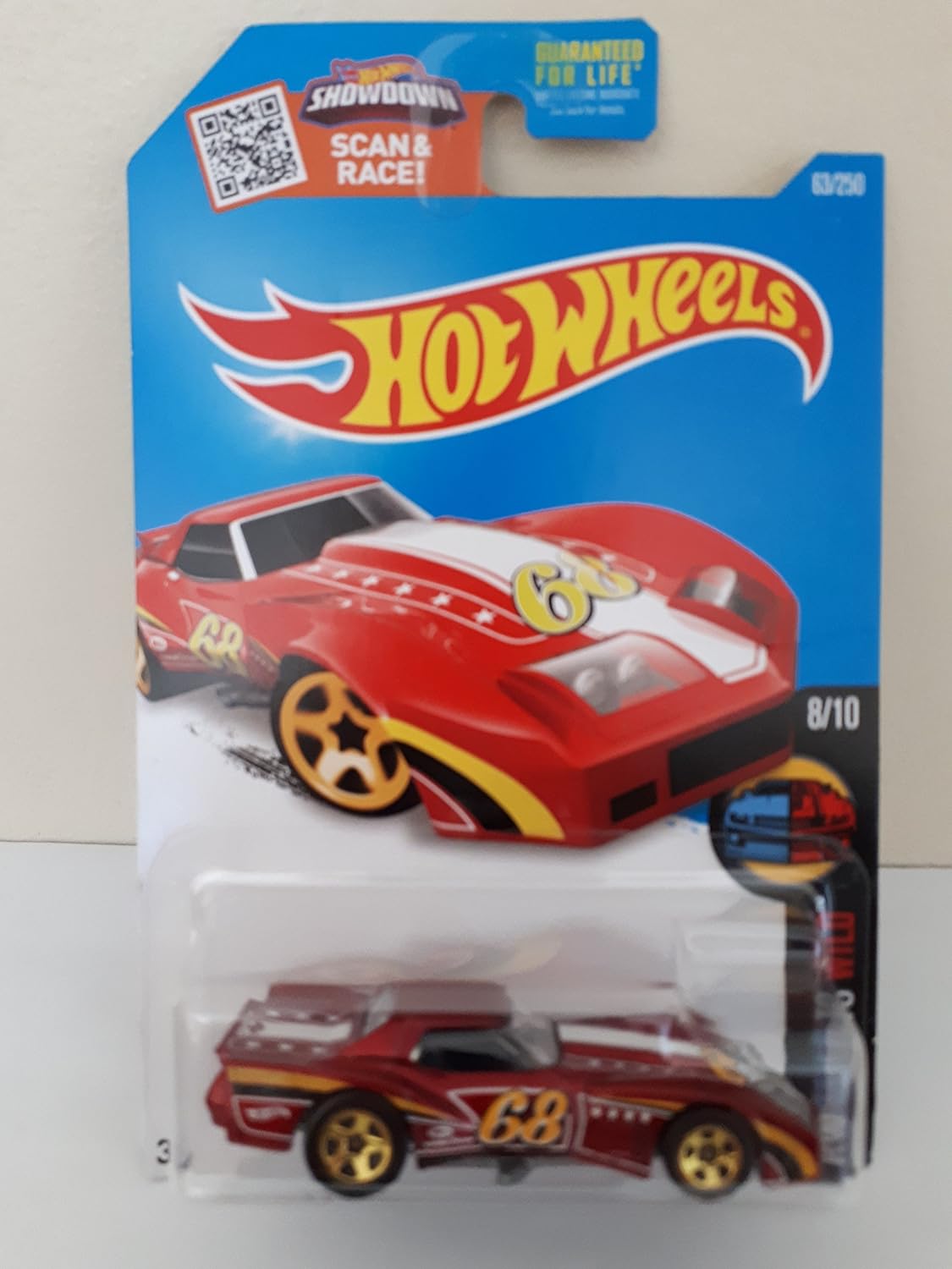 Hot Wheels, 2016 HW Speed Graphics, '76 Greenwood Corvette [Maroon] DieCast Vehicle 63/250 by