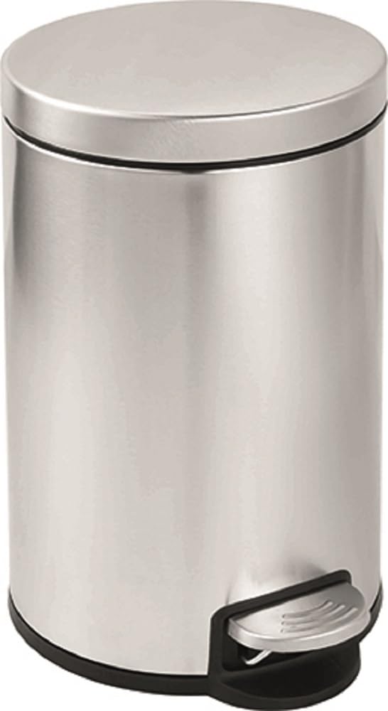 Poubelle à pédale inox 12l Vigor pour déchets ménagers