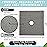 Enkosi Loofah Shower Mat with Drain Hole - Cushioned Anti-Slip Square Bath Mat for Showers, and Bathroom Floors - Textured PVC, Non Slip Safety Pad for Walk-in Stalls and Wet Areas (27x27 Grey)