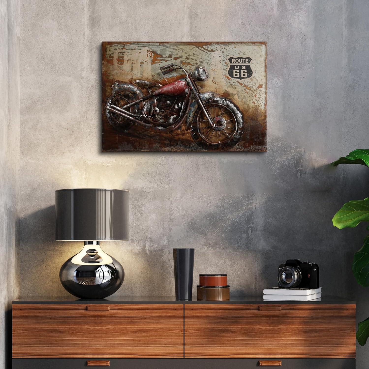 Empire Art Direct Motorcycle I Mixed Media Iron Hand Painted Dimensional Wall Art Ready to Hang,40 x 40 Empire Art Direct Motorcycle I Mixed Media Iron Hand Painted Dimensional Wall Art Ready to Hang,40 x 40