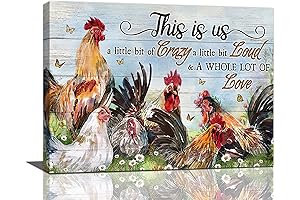 Farmhouse Chicken Canvas Prints: Rustic Charm for Your Walls
