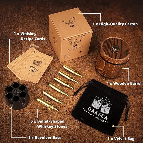 Miniatura 9 de Oaksea de aniversario para marido, él, hombres, juego de vasos de whisky grabados de acero inoxidable, regalo de cumpleaños de boda para papá,