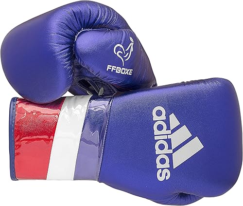 adidas Guantes de boxeo Speed 500 Pro - Guantes de entrenamiento de cuero genuino para hombres y mujeres, bolsa pesada con cordones y guantes de
