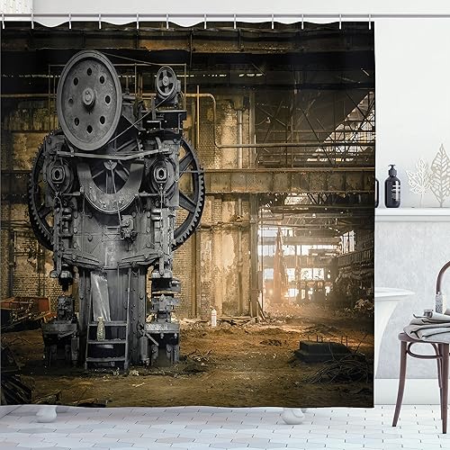 Miniatura 90 de Ambesonne Cortina para regadera náutica con palmeras