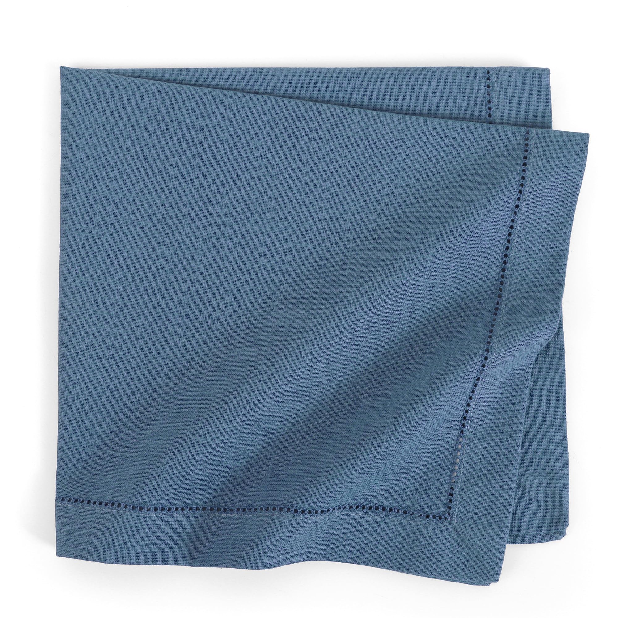 FINGERCRAFT Cloth Napkins, Hemstitched Napkins Cloth, 20 x 20 Inch Generous Picot Hem and Mitered Corner - Image 4