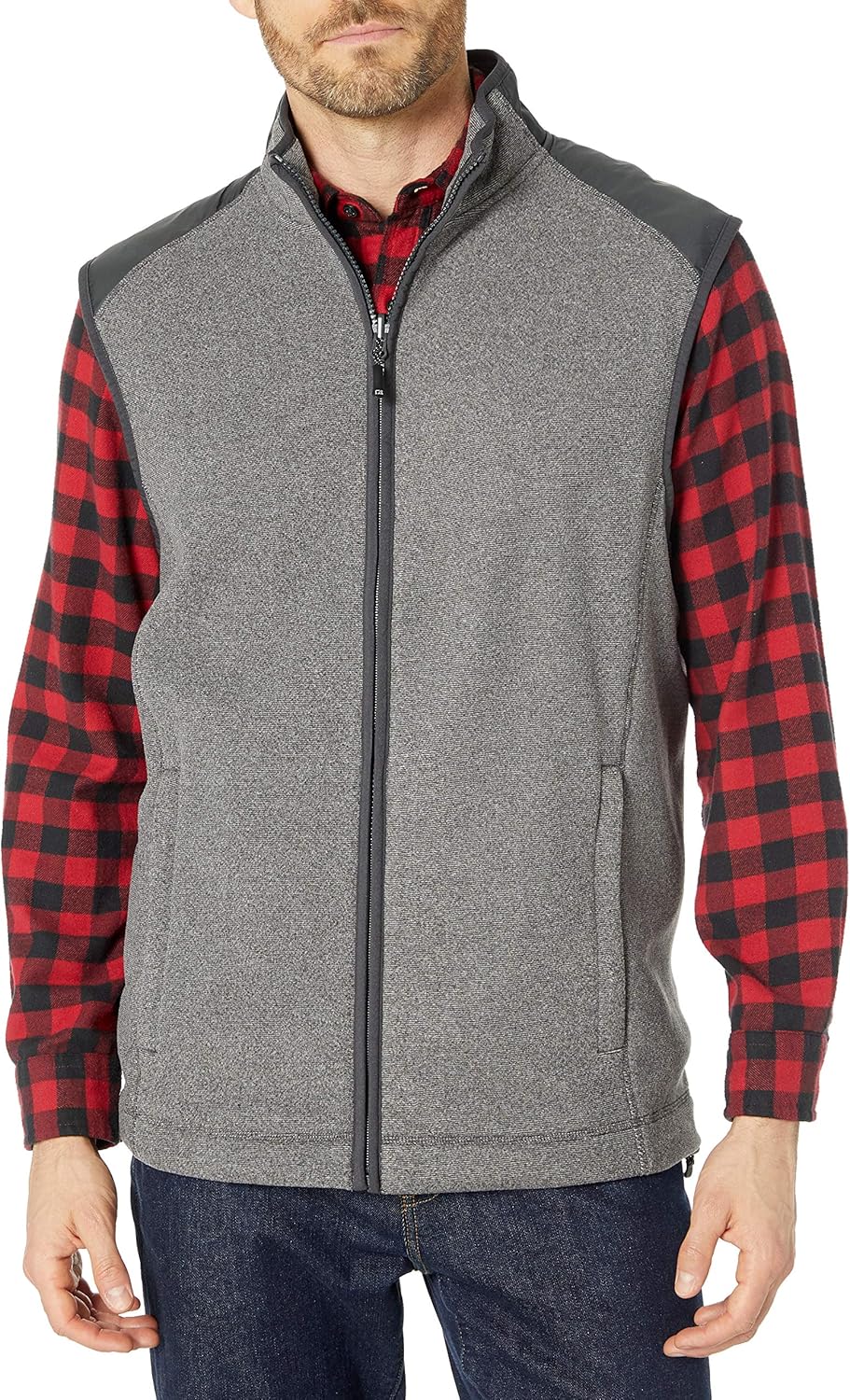 Cutter & Buck Men's Spark Systems Cedar Park Full-Zip Performance Fleece Vest