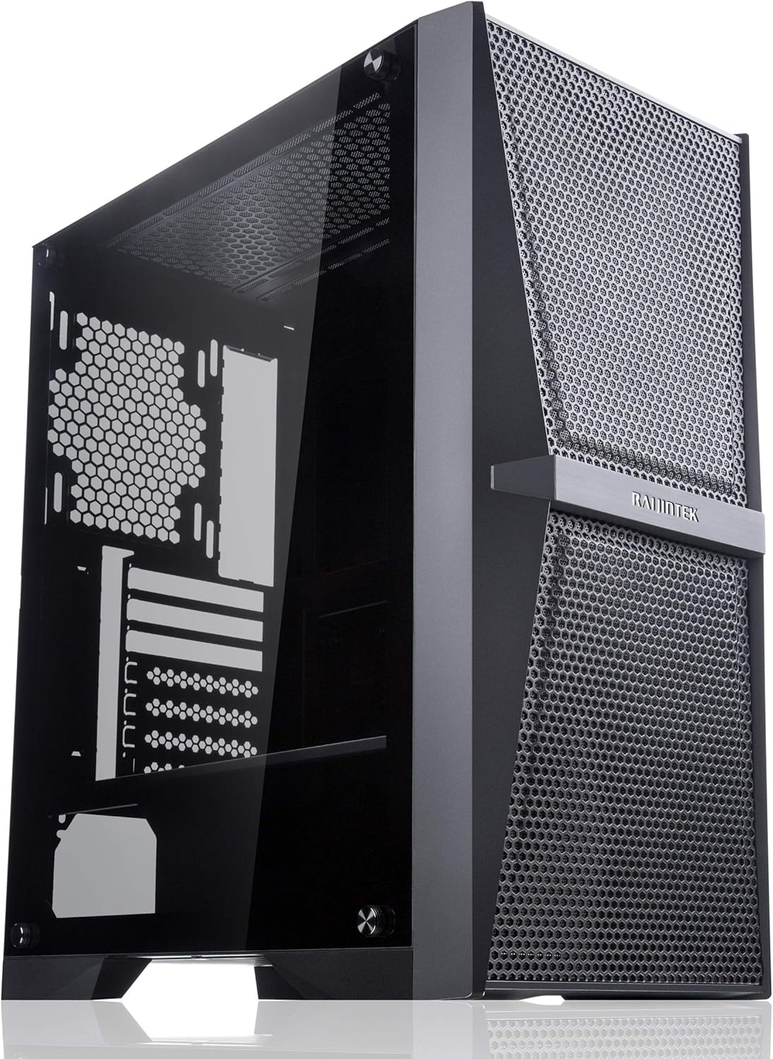 RAIJINTEK ライジンテック PCケース SILENOS MS ATX対応 ミドルタワー型 強化ガラス採用 (0R20B00204) 黑