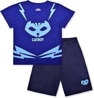Boy's 2-Piece Catboy Graphic Tee Shirt and Taped Short Set