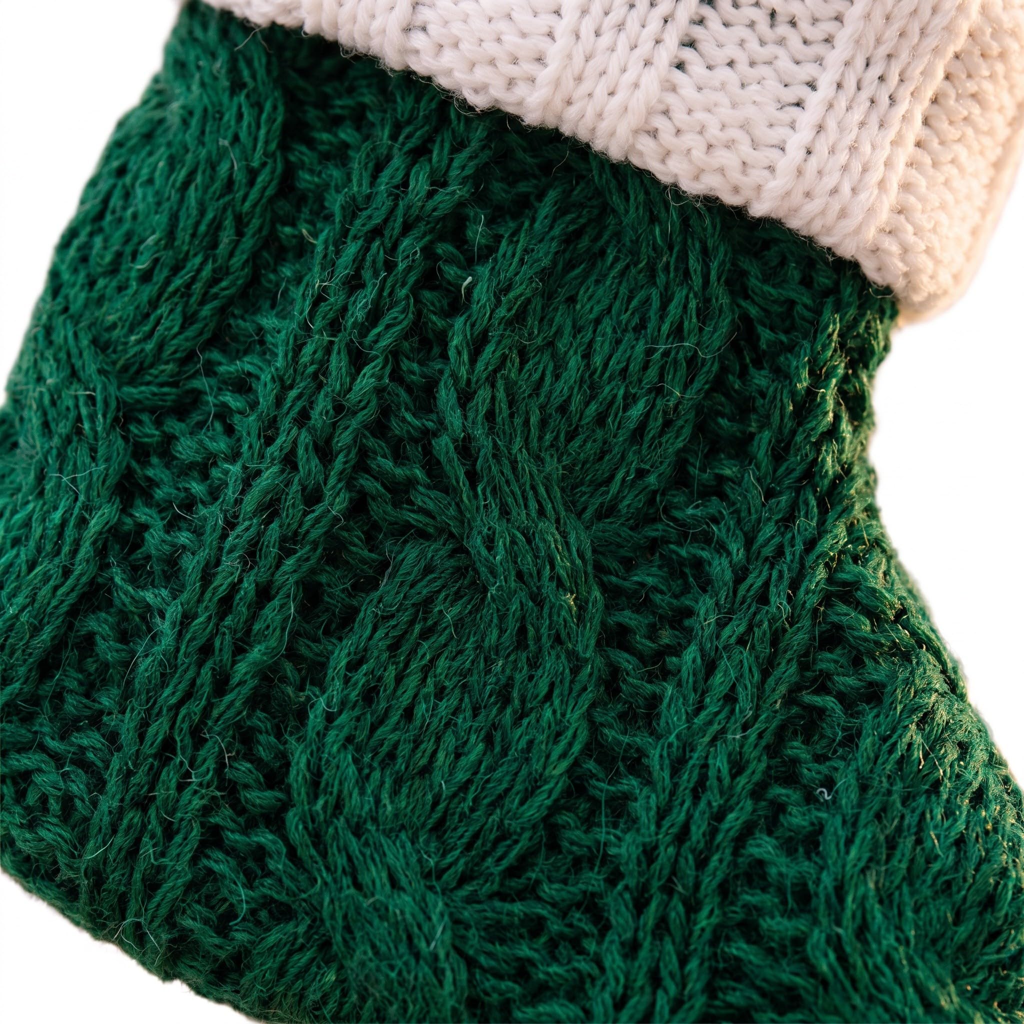 POPETPOP 12 Calcetines navideños pequeños, Adornos Colgantes de Punto para