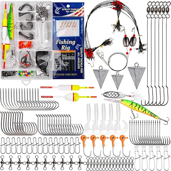 Saltwater Fishing Gear, 180pcs Saltwater Surf Fishing