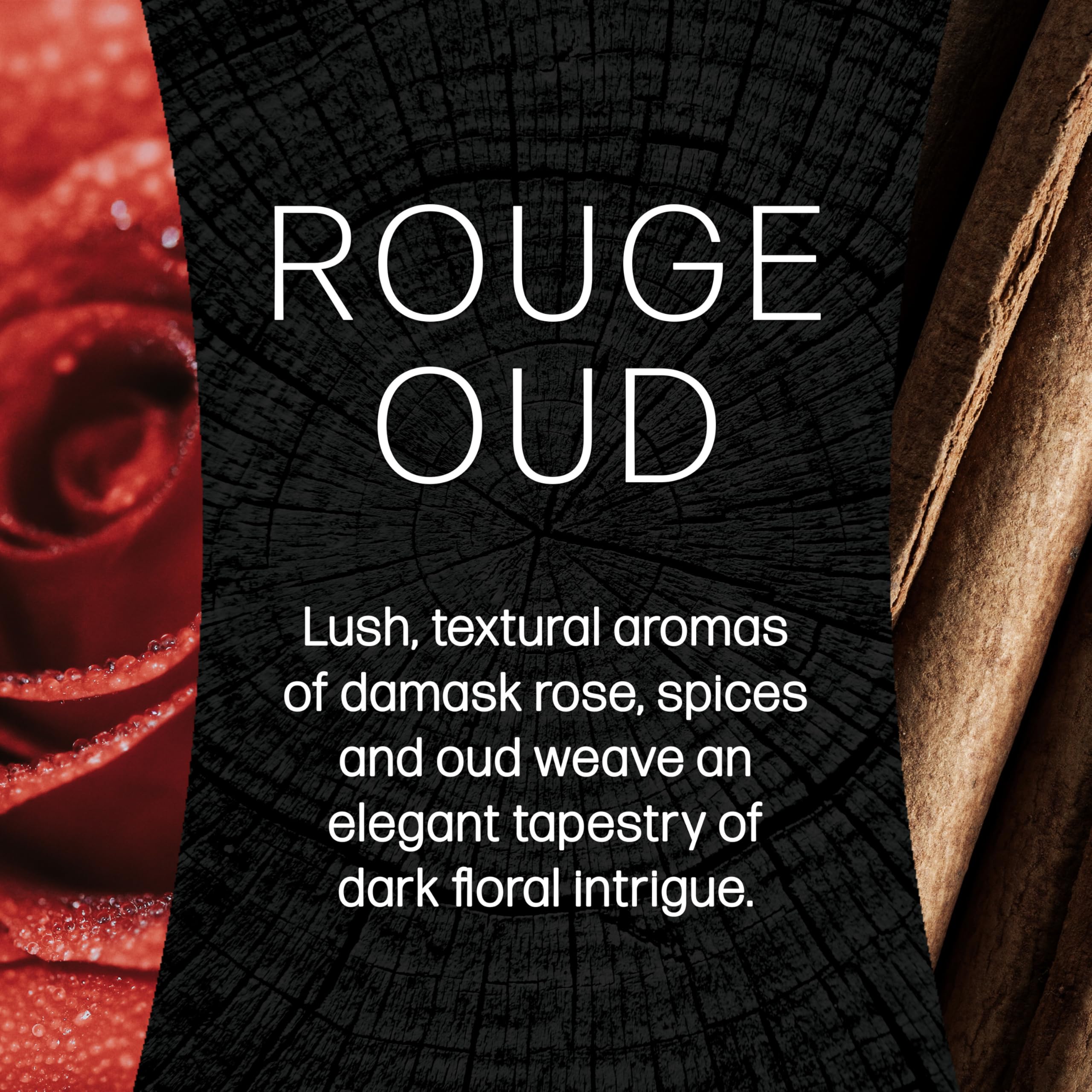 WoodWick Bougie parfumée avec mèche crépitante Rouge Oud Sablier moyenne