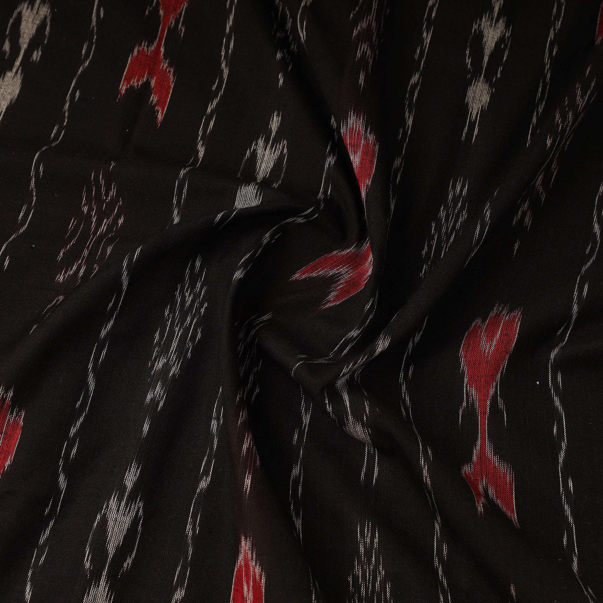Premium Sambalpuri Ikat Weave Pure Handloom Cotton Shirt Fabric Authentic Odisha Traditional Tie-Dye Craft, Soft Breathable Natural Cotton Material for Custom Tailoring, Casual & Formal Wear-image-27