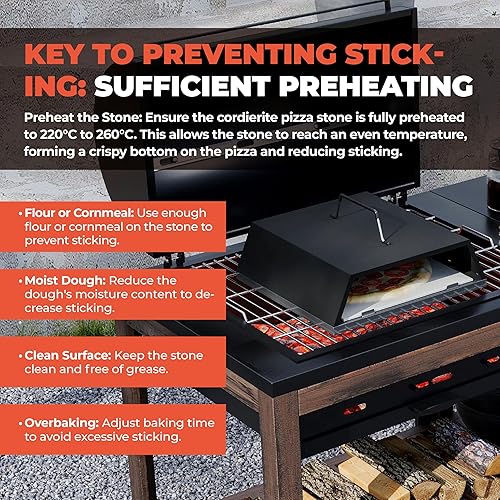 Miniatura 3 de Cartman Horno de pizza de 12 pulgadas para parrilla, horno de pizza portátil al aire libre con cáscara de pizza y piedra, juego de 3 piezas para