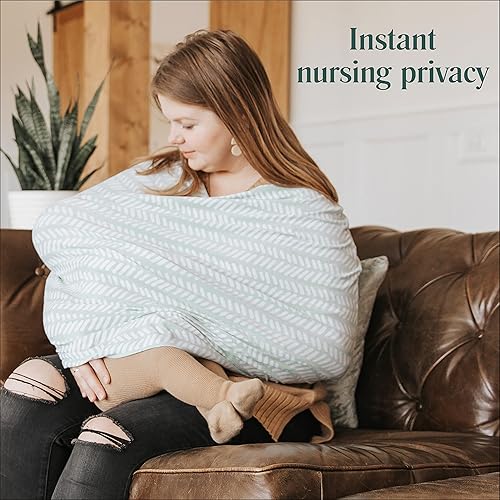 Miniatura 4 de Simka Rose Fundas de asiento de automóvil para bebés, funda de lactancia ajustable, ajuste universal, portador y toldo de lactancia, funda elástica