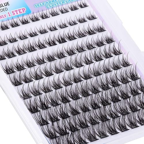 Miniatura 8 de Pestañas autoadhesivas, reutilizables, autoadhesivas, no necesitan pegamento, pestañas individuales a presión, pestañas en racimo reutilizables, kit