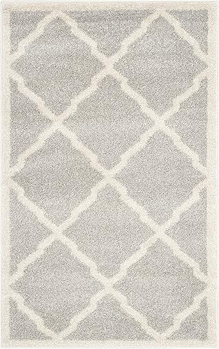 Vista 190 de Safavieh Amherst Collection amt421b Gris Claro y Beige Interior/exterior Area Rug, Polipropileno