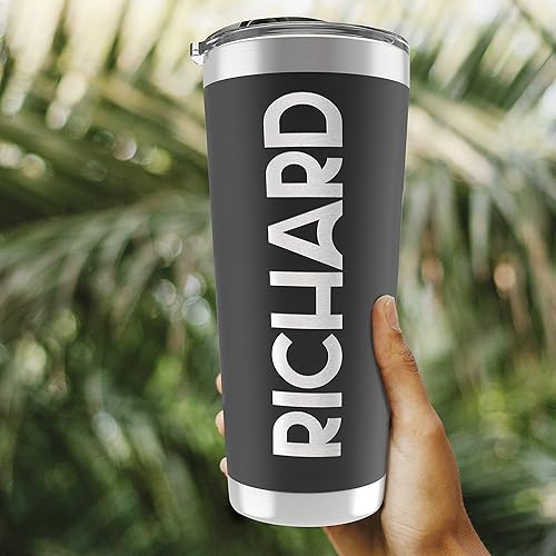 Miniatura 3 de Vasos personalizados con tapa y popote, de 20, para café y viajes regalo personalizado para mujeres