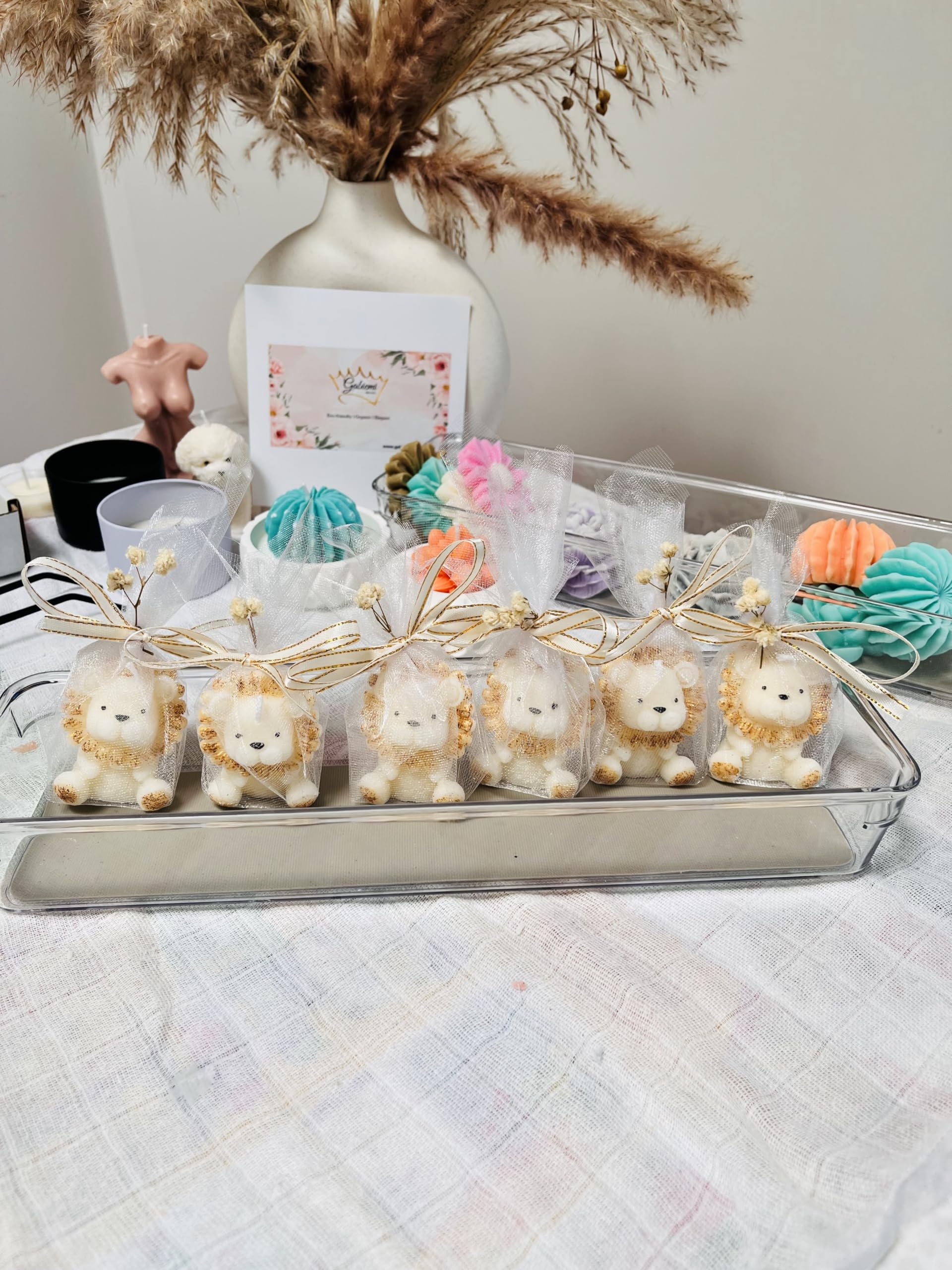 20 pcs - Scented Soy Candle - Party Favors, Baby shower, Baptism, Birthday (Süß)