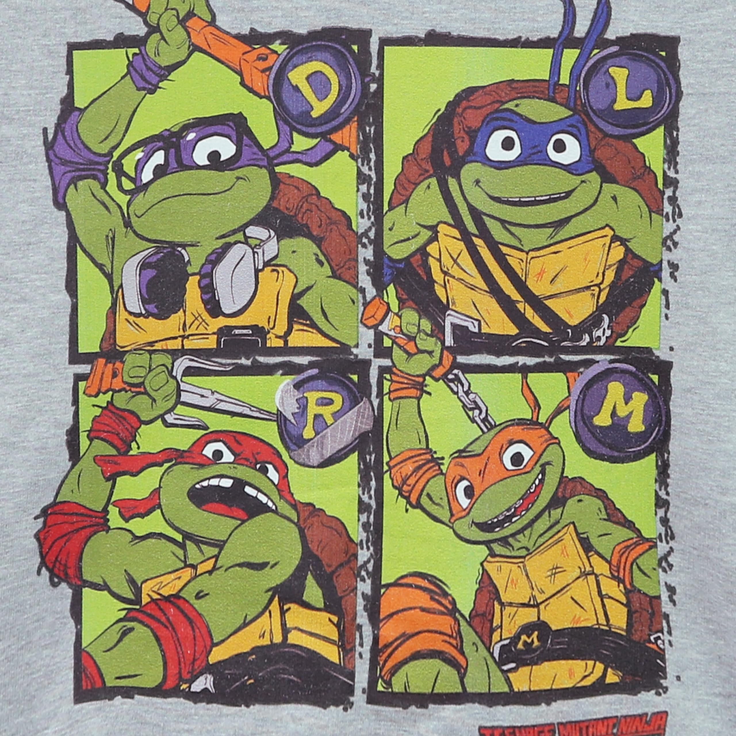 Sudadera para Niños de Las Tortugas Ninja Mutantes Adolescentes | Sudadera con Leonardo, Donatello, Raphael y Michelangelo | Tallas de 5 a 13 Años | Merchandising Oficial de TMNT