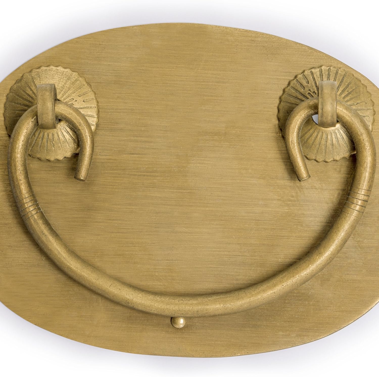 Oval Brass Drawer Pulls - Set of 2, 4", by Hardware Philosophy