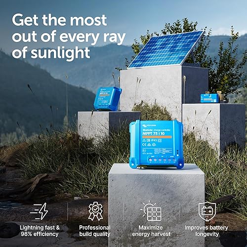 Miniatura 43 de Victron Energy BlueSolar MPPT Controlador de carga solar - Controladores de carga para paneles solares - 100V, 50 amperios, 12/24 voltios