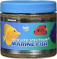 New Life Spectrum Naturox Marine Fish Food Pellets 1mm Sinking 300g - Natural Krill Squid Immune Boost Formula