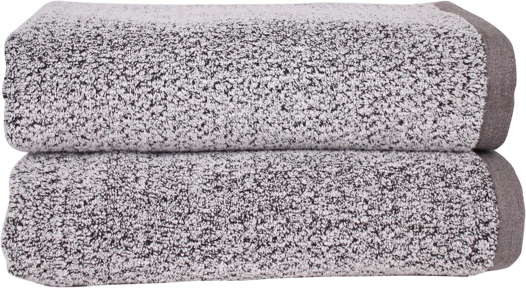 Diamond Jacquard Quick Dry Bath Towel,2 Pack,Grey