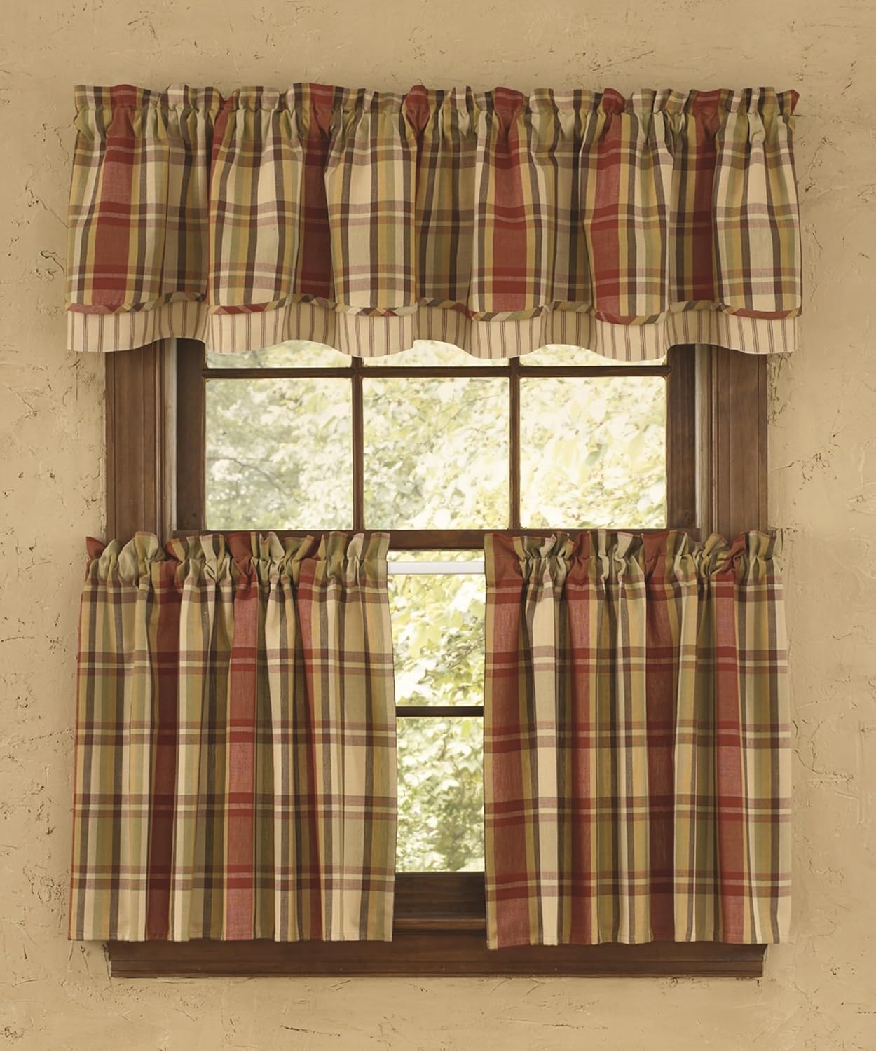 Park Designs Heartfelt Lined Layer Valance, 72 x 16" (329-471)