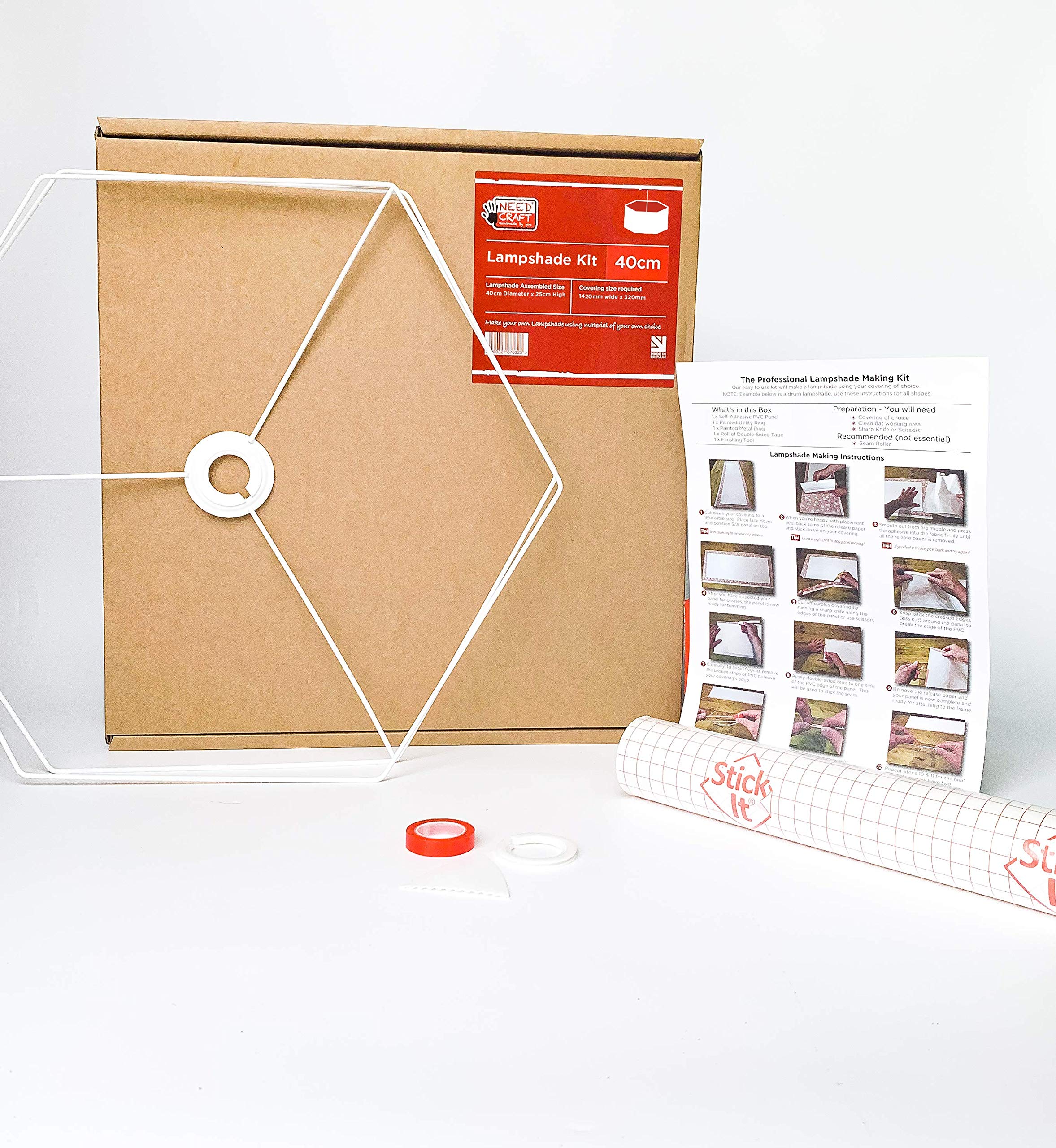 Kit de fabrication d'abat-jour hexagonal 40 cm