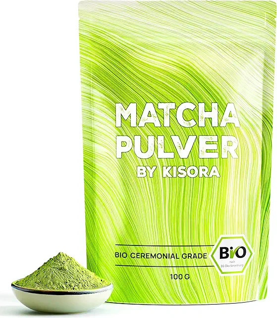 Bio-Matcha Pulver 100g - Ceremonial Qualität für Tee & Backen