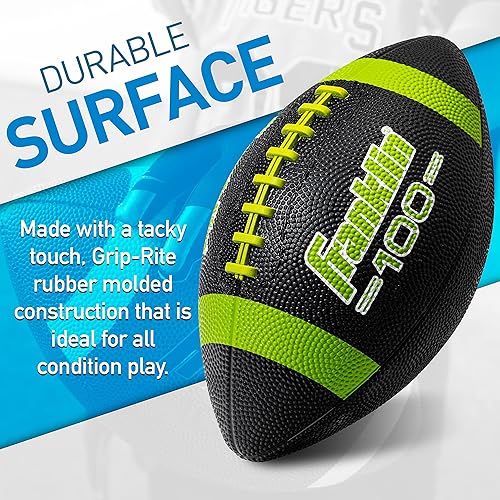 Miniatura 41 de Franklin Sports - Pelotas de fútbol americano Grip-Rite 100 para niños y jóvenes, de goma, duraderas, para categoría infantil, para exteriores