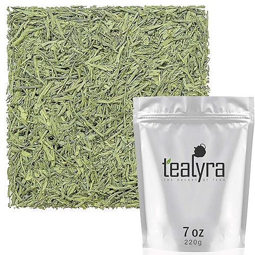Tealyra - Iri Sencha japonés - Mezcla de polvo matcha y té verde sencha - Té de hojas sueltas - Cafeína media - Alto antioxidante - 7.76 oz (8 onzas)